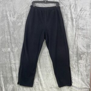 Cabelas Polartec Fleece Sweatpants Men's Size L Black  Pants  Zip Ankle Canada